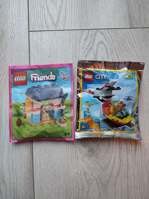 Nowe LEGO City Minifigure Polybag Fire Helicopter + Nowe LEGO Friends