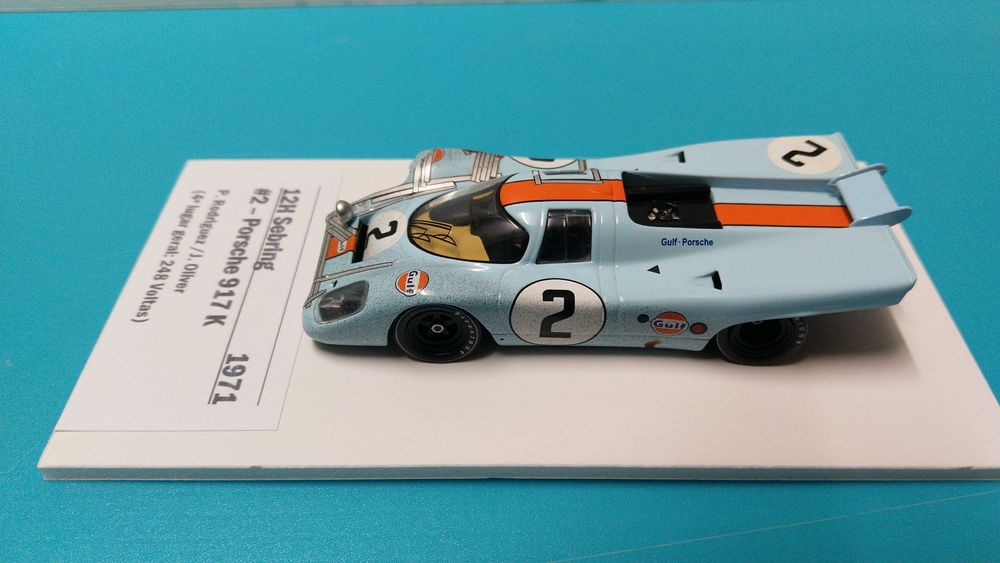 Porsche 917K "Gulf" #2 - 12h Sebring 1971 - Miniatura IXO/Altaya à escala 1/43