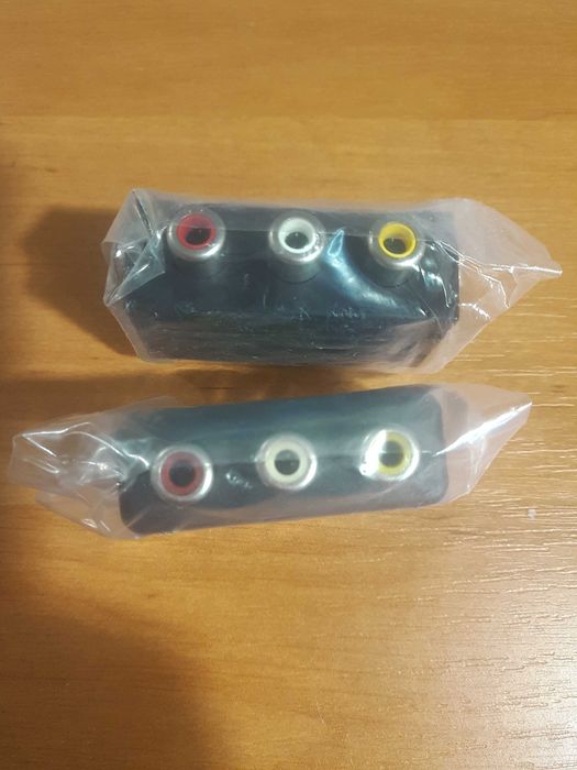 Переходник (адаптер) SCART 3RCA AV (тюльпан)