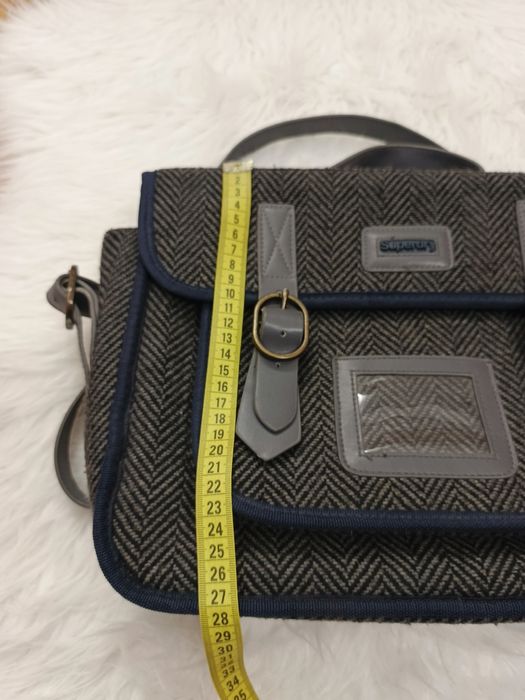 Torebka/plecak, Superdry, szary, granatowy, 17% wełna