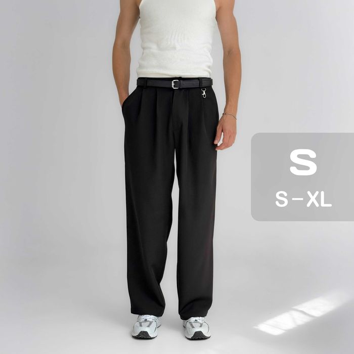 Брюки класичні чорні чоловічі Штани мужские классические черные S