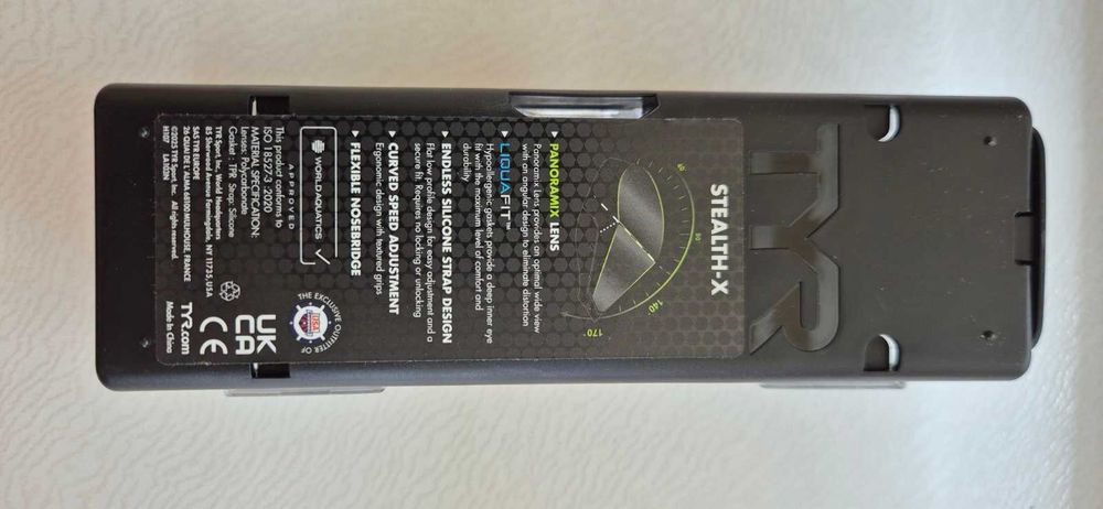 Окуляри для плавання TYR Stealth-X smoke/navy (Синій/Дим)