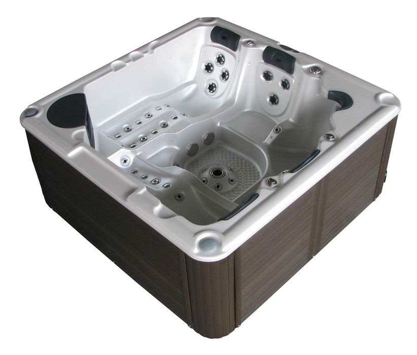 Jacuzi ogrodowe SPA Balboa 220×220×92 cm Akryl.  Pokrywa schody