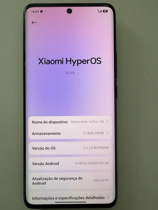 Smartphone Xiaomi Redmi Note 14 Pro 5G 6.67" 8GB/256GB Dual SIM (Midnight Black)
