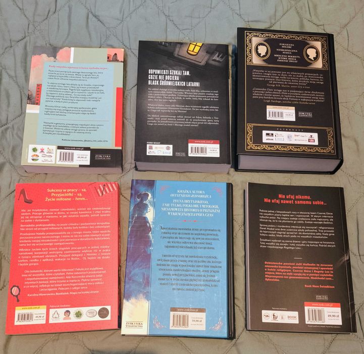 Zestaw sześciu książek YA (nowe)