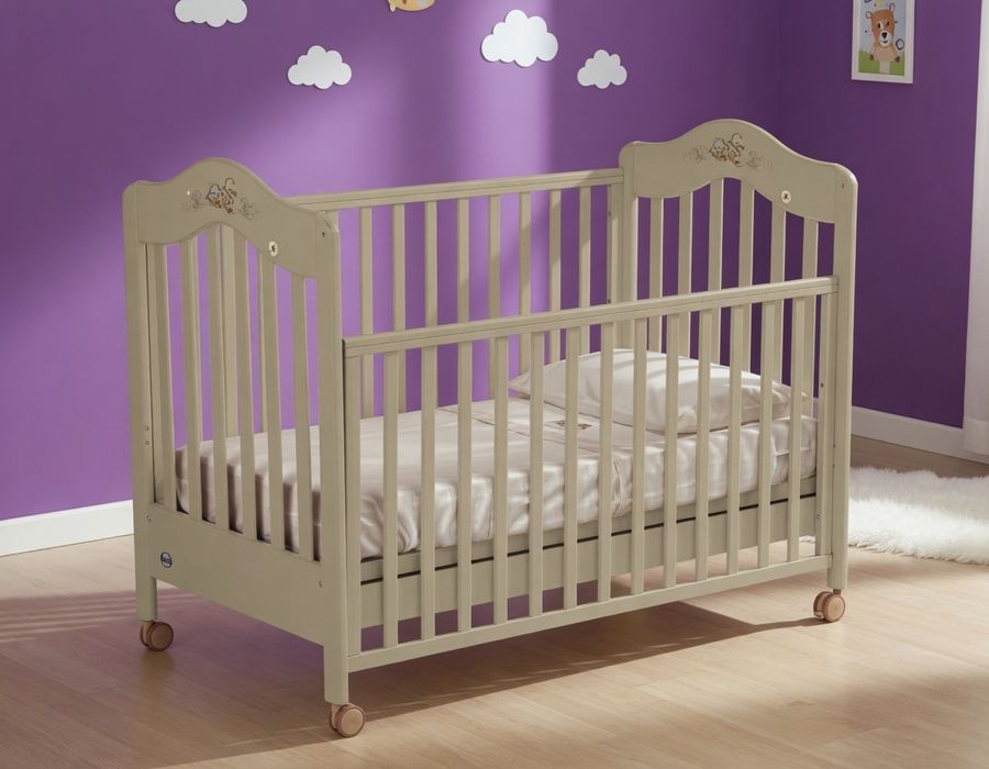 Conjunto completo de bebé Prénatal: cama + cómoda de 4 gavetas e tampo oscilante para banheira + banheira