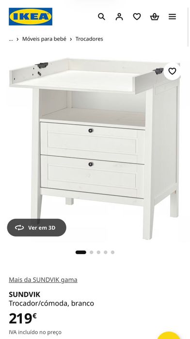 Trocador/Comoda para bebé IKEA