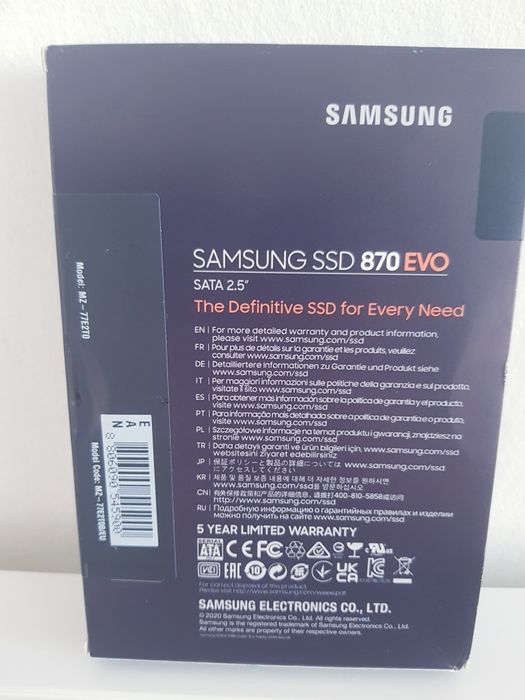 Nowy dysk SSD Samsung 870 EVO Sata 2.5", 2TB