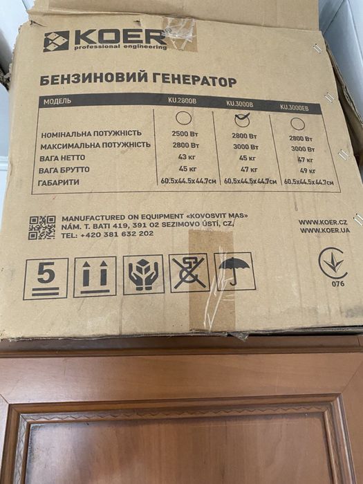 Новый бензиновый генератор