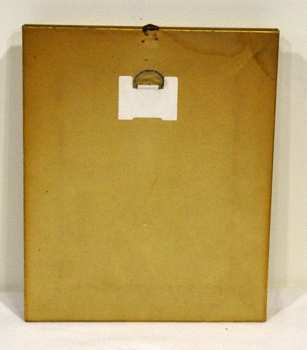 Par de pequenos quadros pintados sobre seda