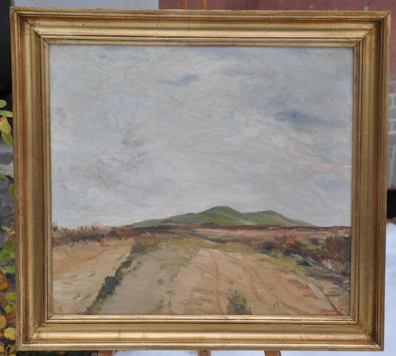 Obraz olejny na płótnie Carl Vilhelm Stubbe Teglbjaerg ur. 1894 r.