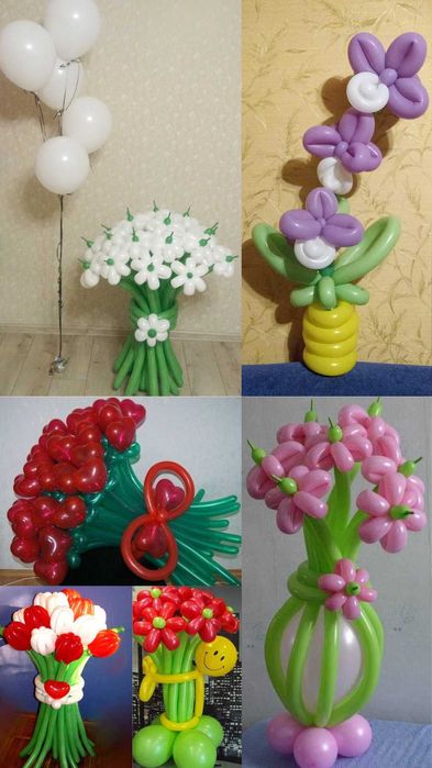 Кульки повітряні, квіти, коробки, фігури. Гелиевые шарики, букети