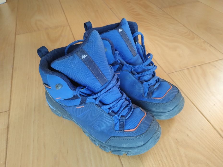 Buty trekkingowe wodoodporne chłopięce rozm. 36 Decathlon stan idealny