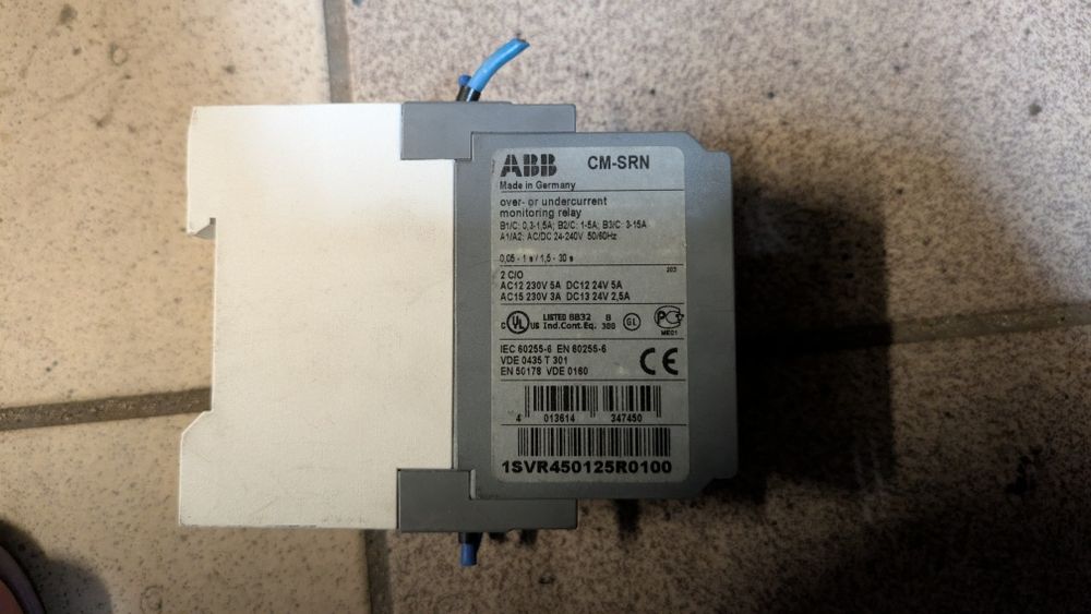 Aparatura ABB (Contrans I, przekaźniki czasowe, prądowe)