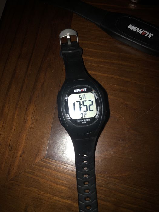 Cinta cardio + relógio