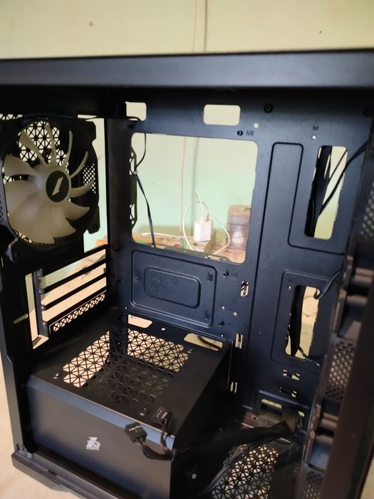 Корпус для ПК 1stPlayer X2-M-BK-4F7 Black