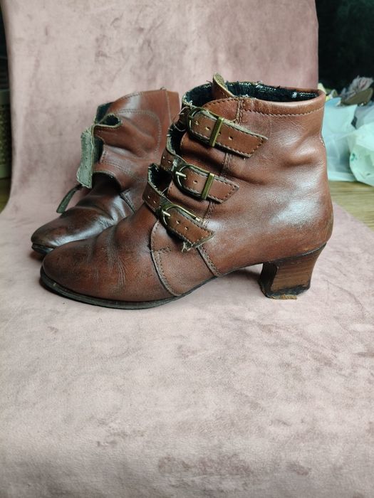 Stare skórzane buty PRL 184