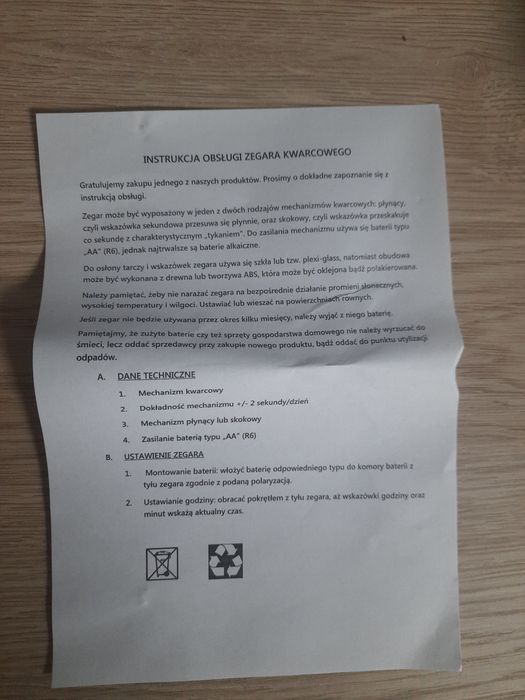 Zegar ścienny NOWY duży