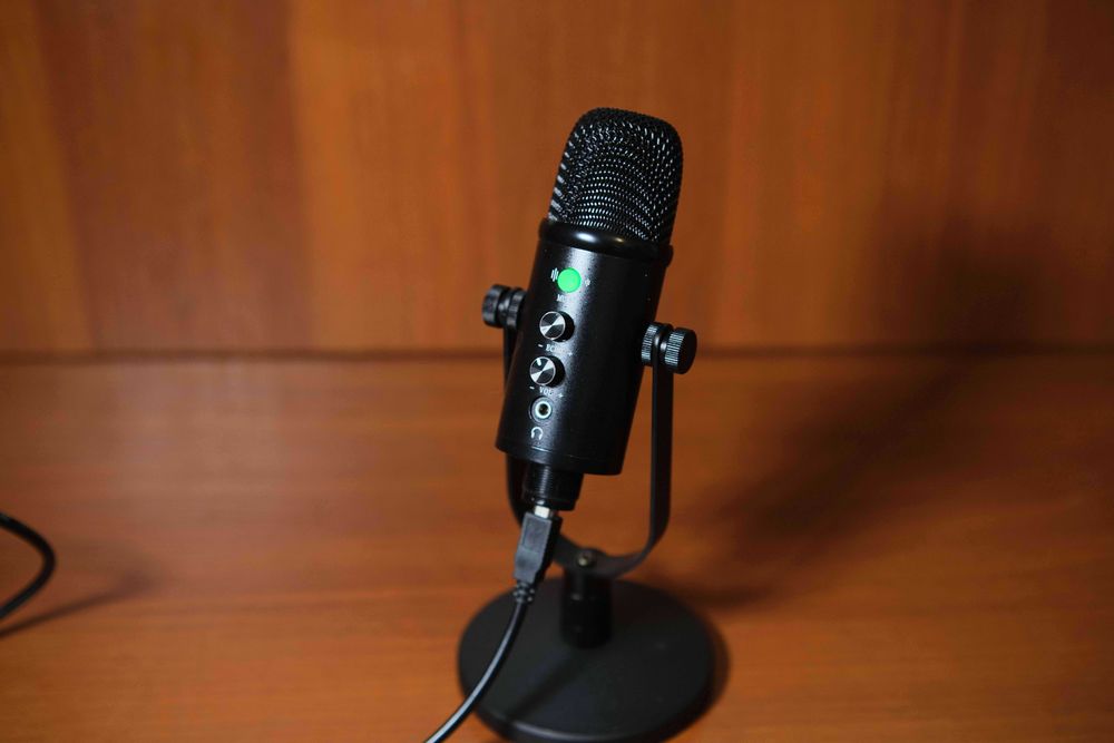 Мікрофон студійний USB, звукова карта, YARMEE.