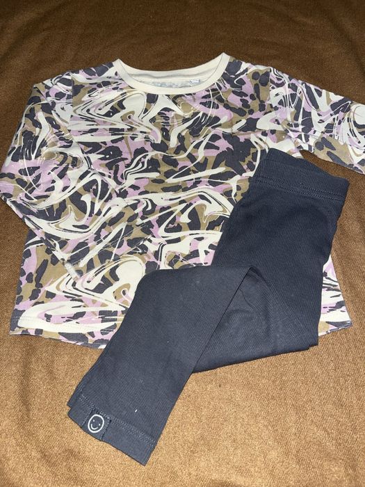 Лосины , футболка на девочку 2-3