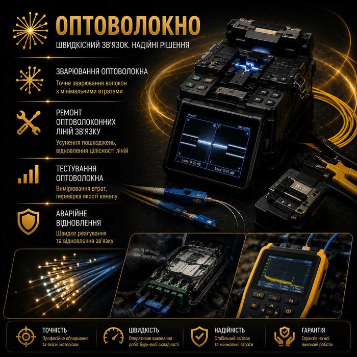 Зварювання оптоволокна | Івано-Франківськ та область