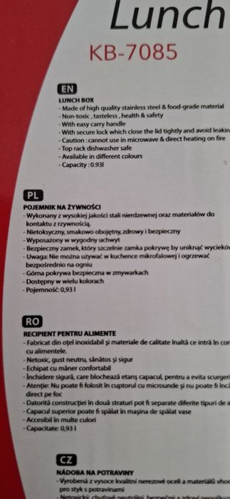 Pojemnik na żywność Klausberg