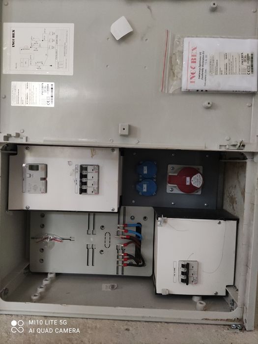 Przyłącze elektryczne, skrzynka budowa