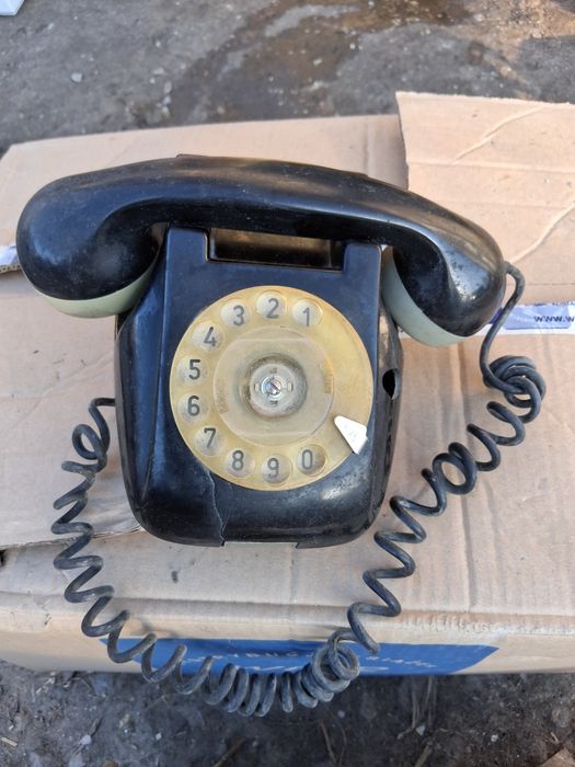 Telefon bakelitowy RWT z dzwonkiem stary