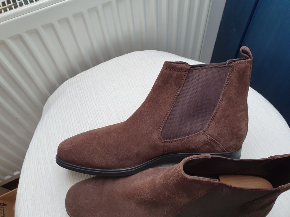 Ecco zamszowe sztyblety chelsea boots roz. 44/45
