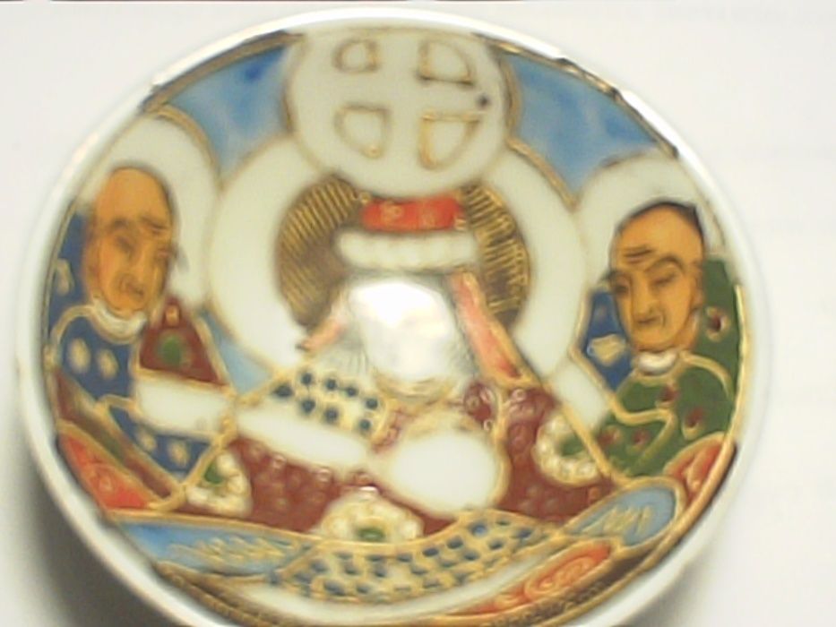 Пиала для сокэ ручная роспись старинная Япония