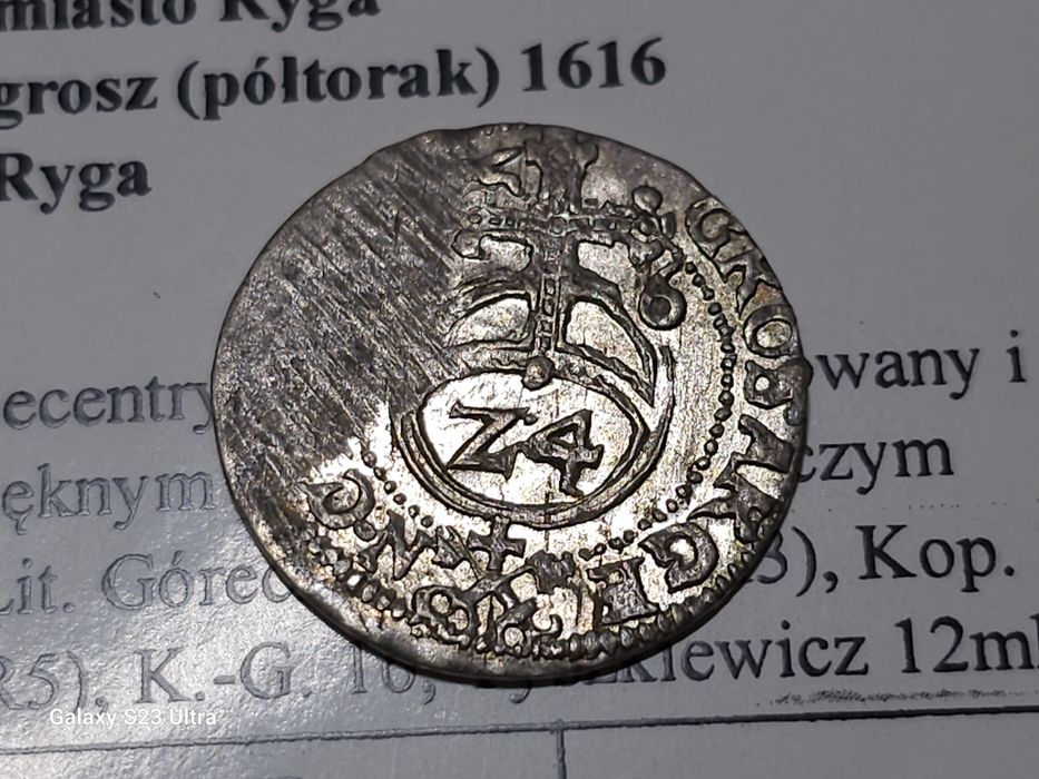 Półtorak Ryga 1616 Zygmunt III Waza