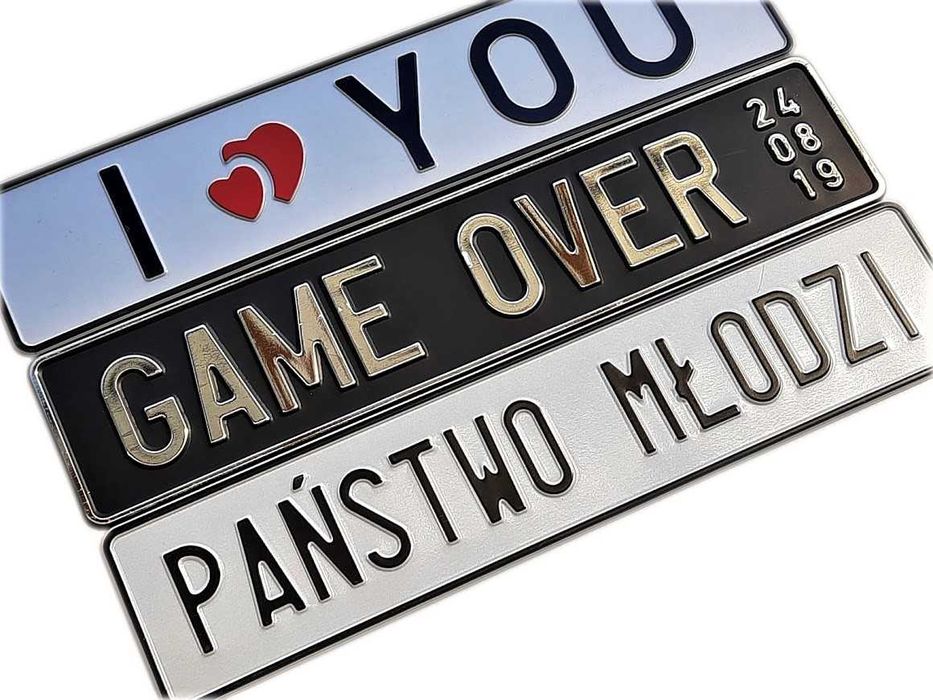 Tablice Ślubne. Imienne. Tłoczone