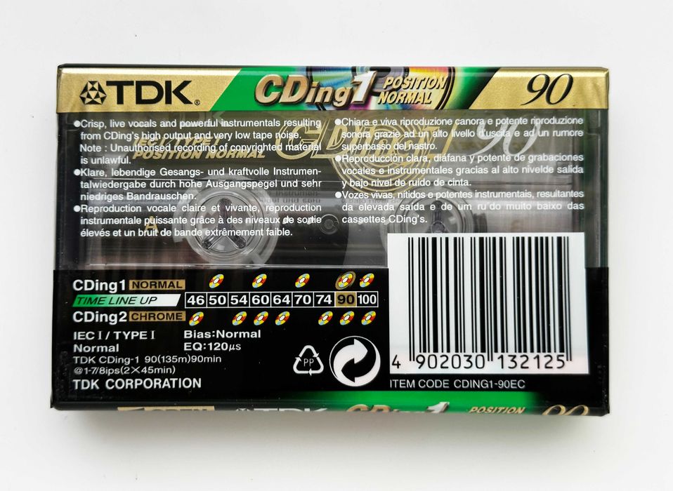 TDK CDing1 90 kaseta