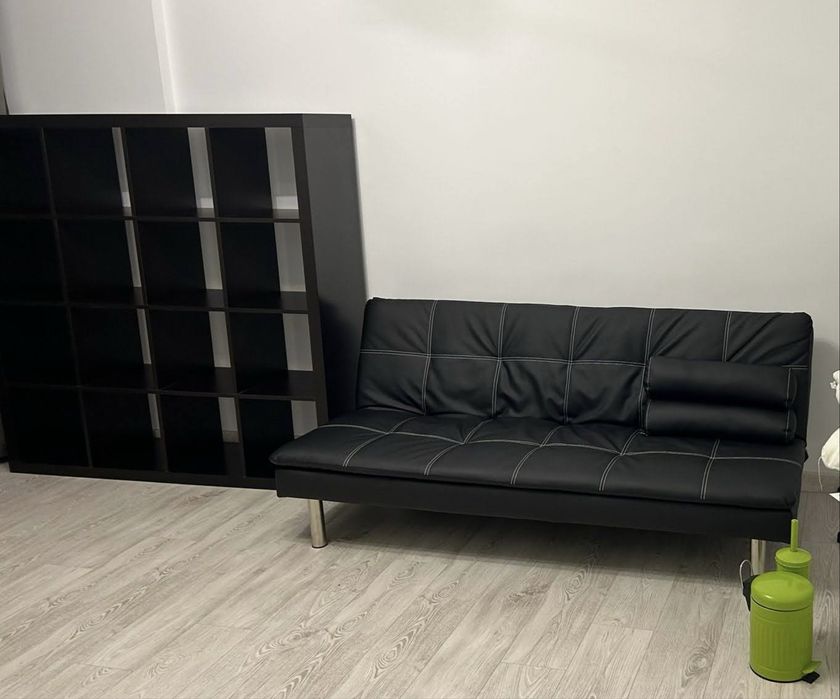 Sofá cama, preto