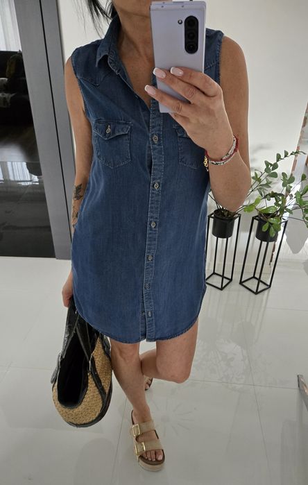 Sukienka jeansowa tunika Love Culture 36 USA