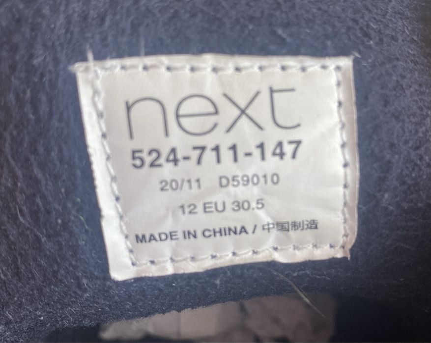 Дитячі осінні  черевики next, розмір 30,5