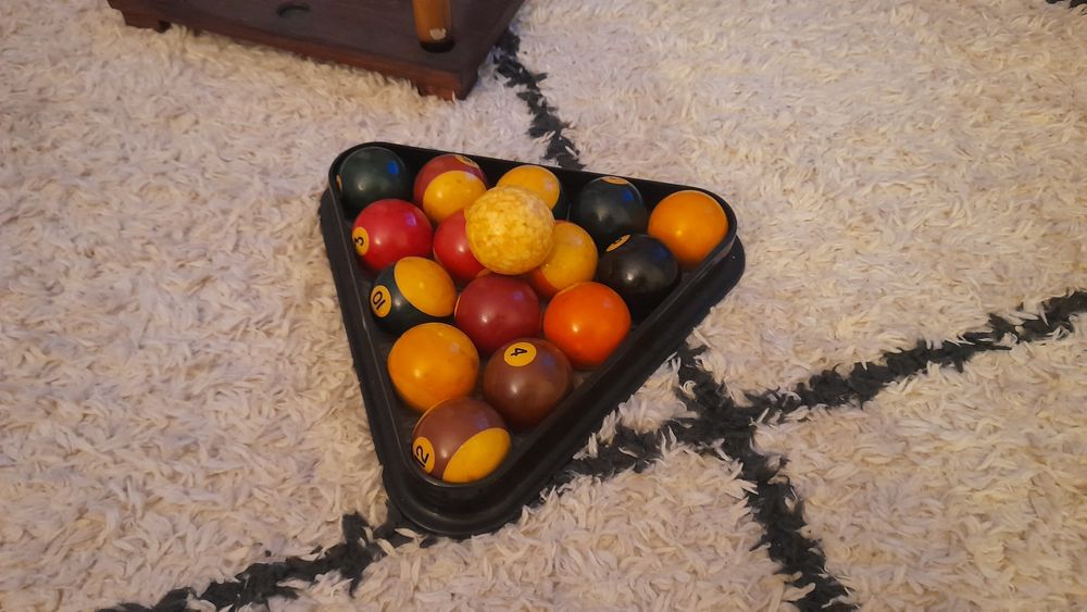 Tacos e bolas para snooker