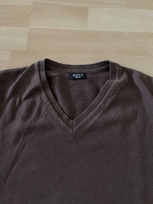 Sweter męski szary i brązowy m