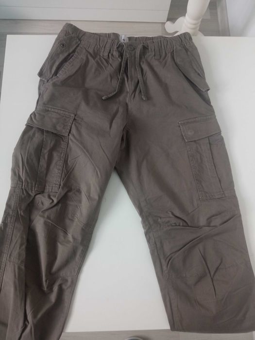 H&M spodnie bojówki khaki r M pas 80-90cm