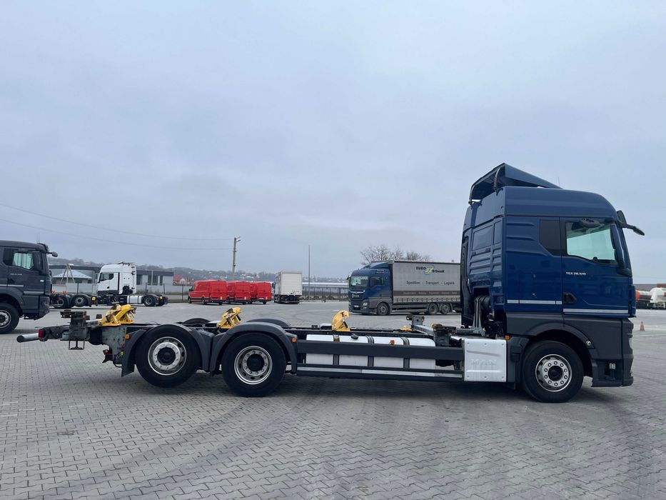 MAN TGX 26.510 6x2-4 LL CH E6 Шасі BDF 2021 Контейнеровіз Змінне шасі