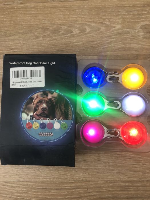 5 шт. Маячки для тварин із LED підсвіткою на нашийник