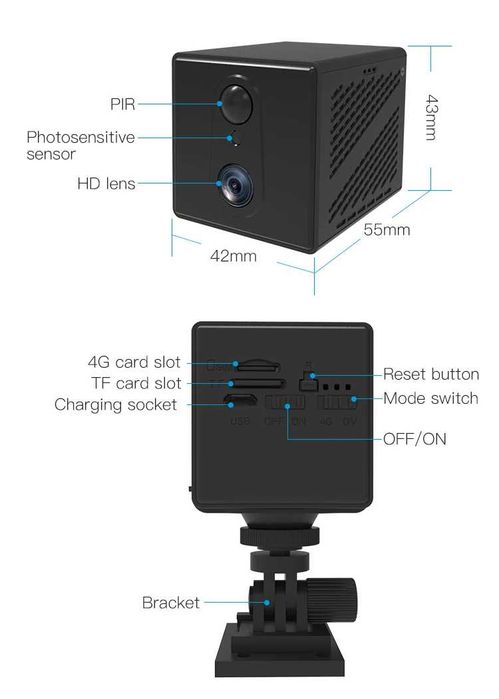 Міні камера VSTARCAM CB75 WIFI 4K 5МП 1080P 3000мАг, віддалений доступ