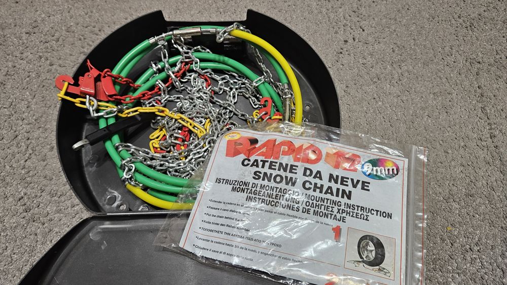Łańcuchy śnieżne Włoskie firmy Rapid T2 9mm NOWE