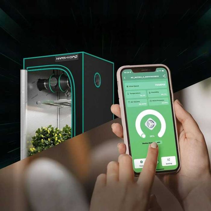 MARS HYDRO – Wentylator kanałowy 4” z kontrolerem temperatury (EC)