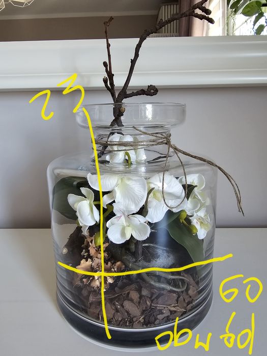 Kompozycja kwiatowa w słoiku duża Kraków