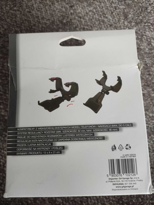 Uniwersalny uchwyt na telefon do lusterka wstecznego w samochodzie