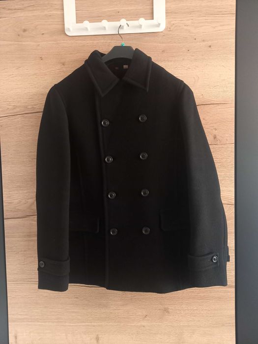 Czarny płaszcz/kurtka męski firmy UNIQLO