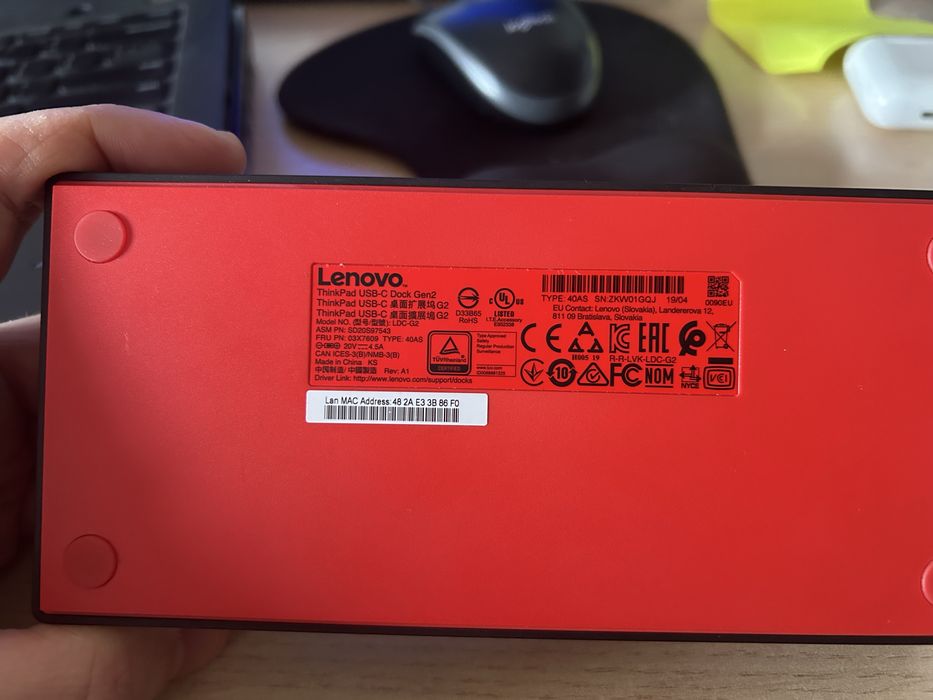Lenovo ThinkPad USB C Dock Gen 2 40AS stacja dokujaca