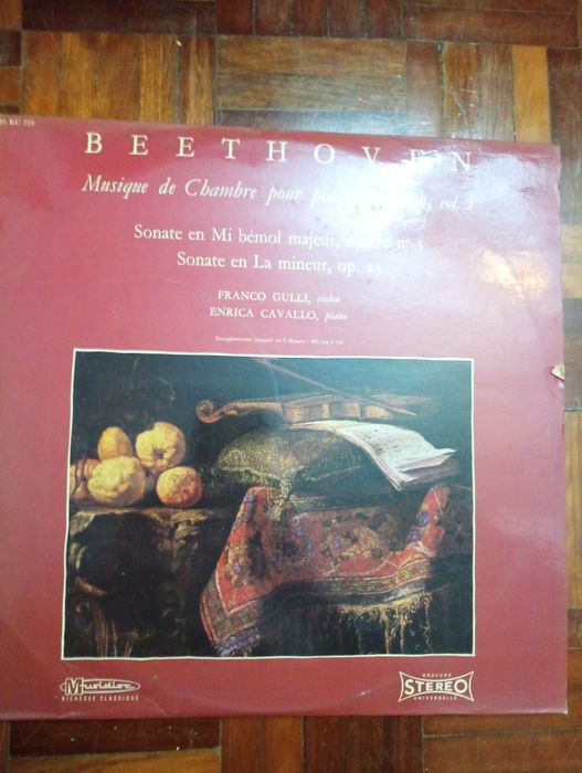 2x Beethoven - Musique De Chambre Pour Piano Violon Vol. I e II Vinil