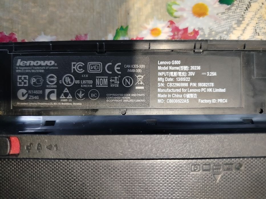 Ноутбук Lenovo G500 на разборку
